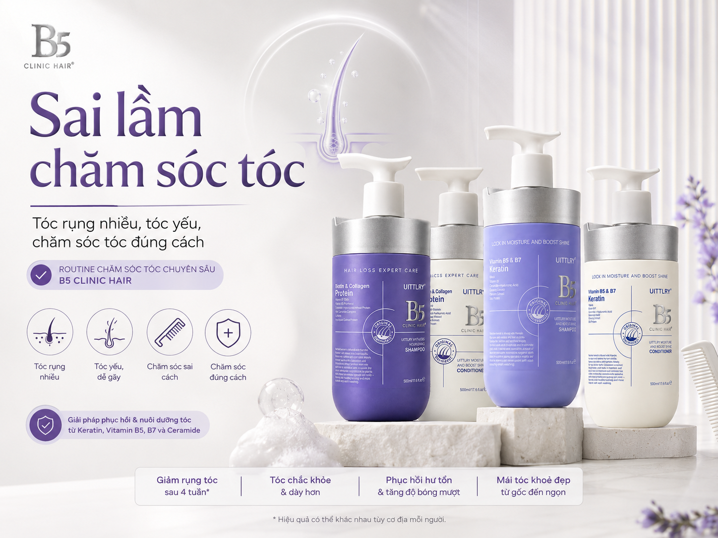 7 sai lầm khi chăm sóc tóc khiến tóc rụng nhiều hơn